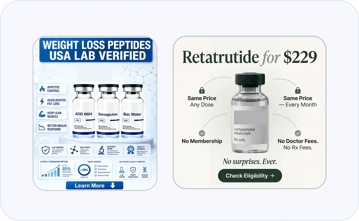 Peptides Ads Banners