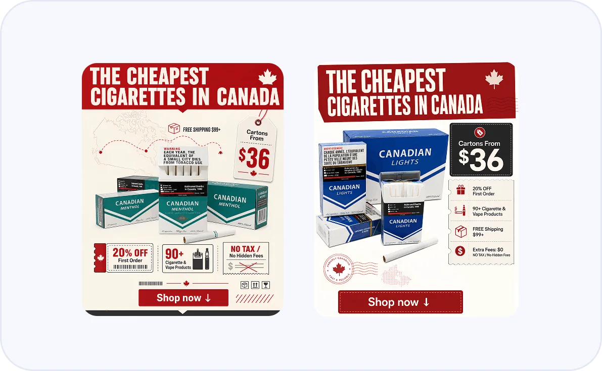 Cigs Ads Banners